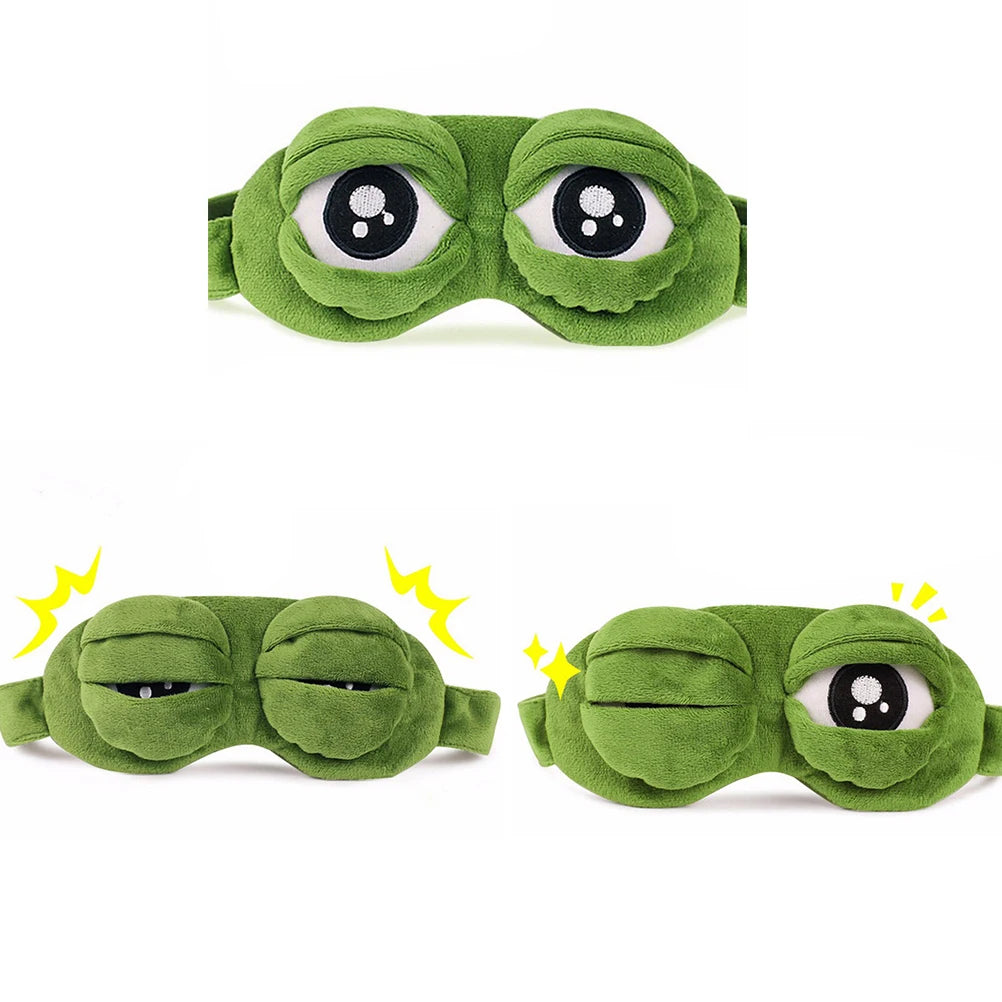 😴 PEPE Eye Sleep Mask – Limited Stock Sad Frog Sleep Mask for Real Rest