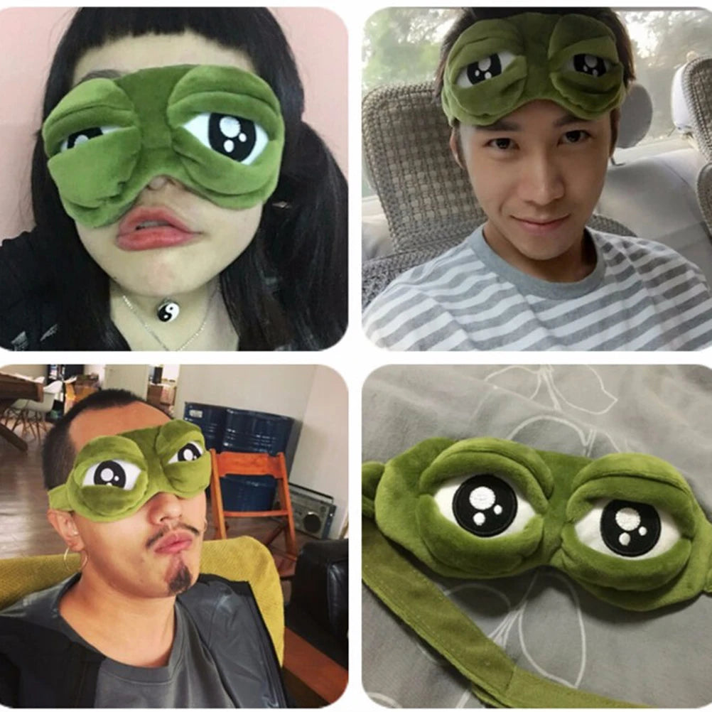 😴 PEPE Eye Sleep Mask – Limited Stock Sad Frog Sleep Mask for Real Rest