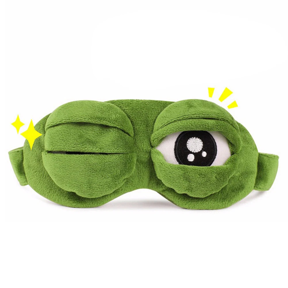 😴 PEPE Eye Sleep Mask – Limited Stock Sad Frog Sleep Mask for Real Rest